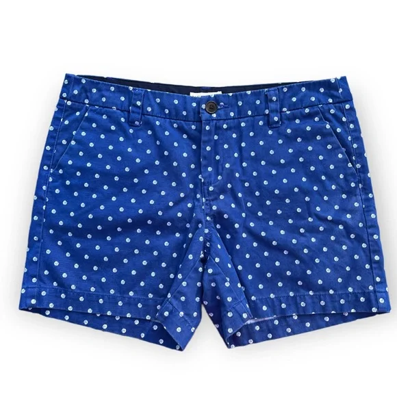 Merona Shorts Womens Merona Blue White Polka Dot Shorts Size